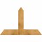 Ekena Millwork Portland Rough Sawn Timber Gable Bracket, Western Red Cedar, 48"W x 32"H x 6"D x 6"F, 16/12 Pitch GBW048X32X0606POR00RWR - alternate 1